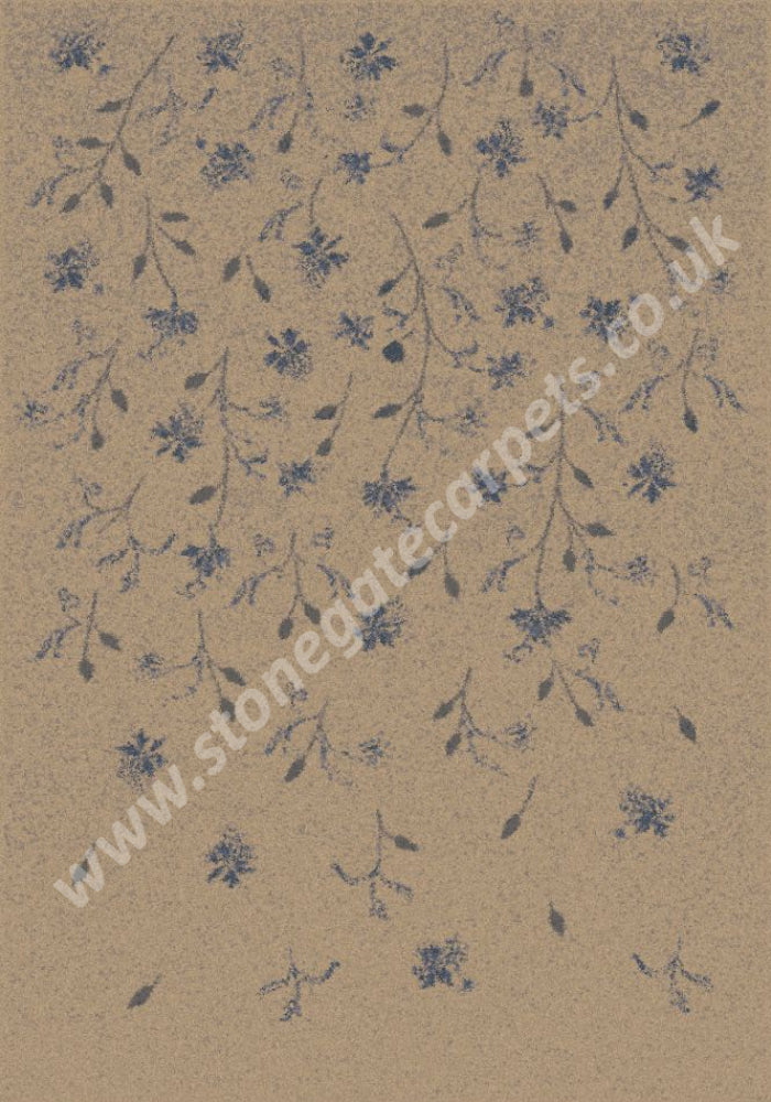 Brintons Made to Match Classic Florals Nouveau - Flava Chalk Blue