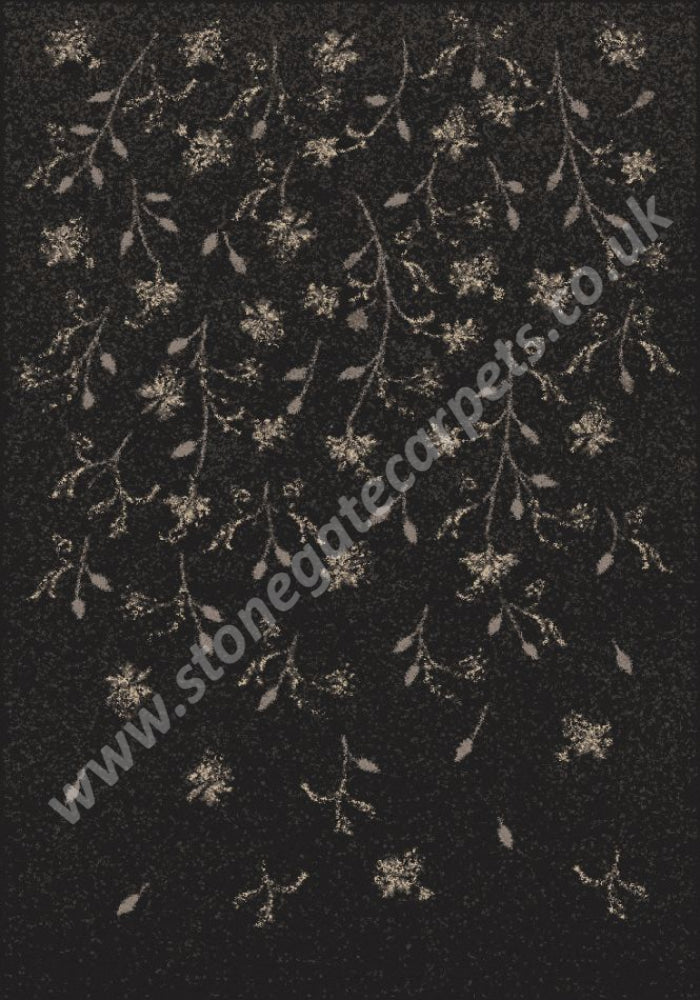 Brintons Made to Match Classic Florals Nouveau - Flava Charcoal