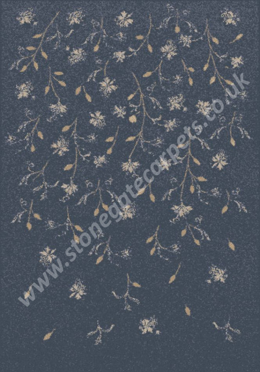 Brintons Made to Match Classic Florals Nouveau - Flava French Blue