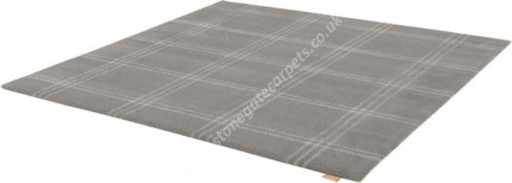 Agnella Rugs House Loves Calisia GRID PRIME Anthracite SQUARE - 100% New Zealand Wool - Free Delivery