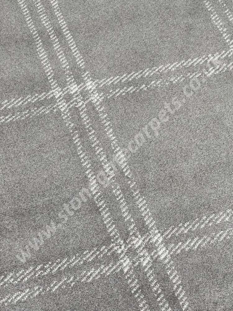 Agnella Rugs House Loves Calisia GRID PRIME Anthracite - 100% New Zealand Wool - Free Delivery