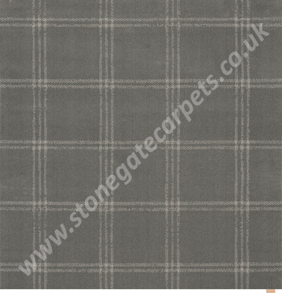 Agnella Rugs House Loves Calisia GRID PRIME Anthracite SQUARE - 100% New Zealand Wool - Free Delivery