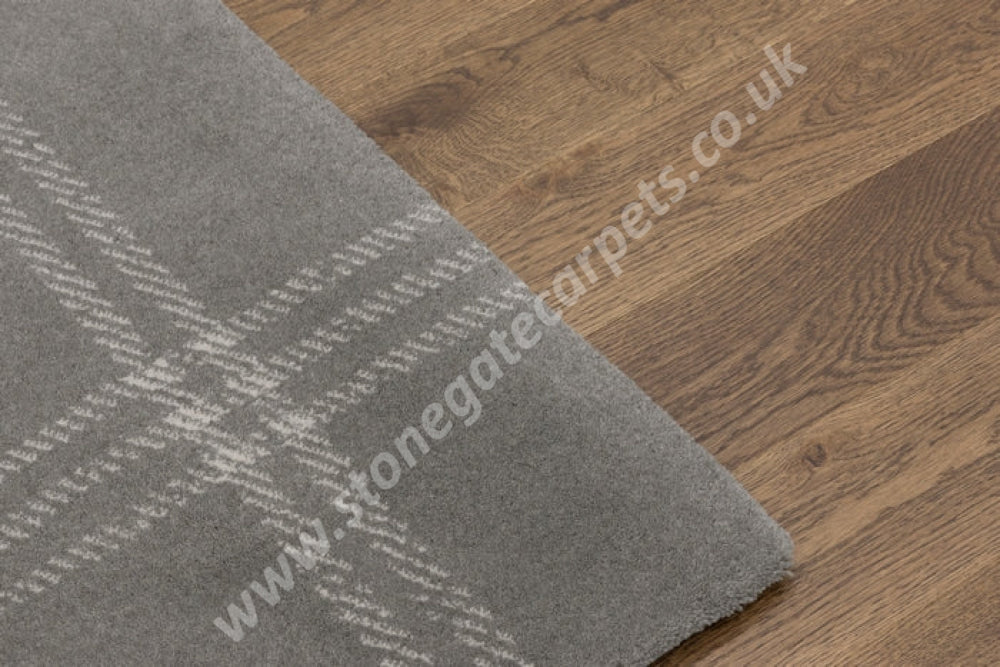Agnella Rugs House Loves Calisia GRID PRIME Anthracite - 100% New Zealand Wool - Free Delivery