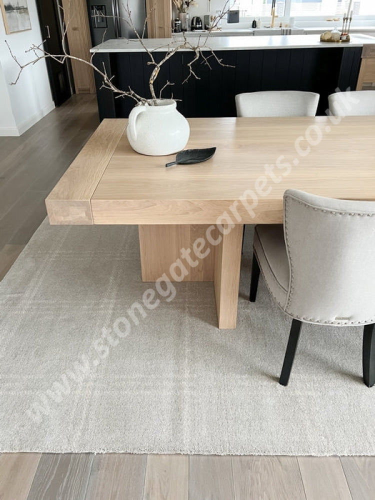 Agnella Rugs House Loves Calisia GRID PRIME Beige - 100% New Zealand Wool - Free Delivery