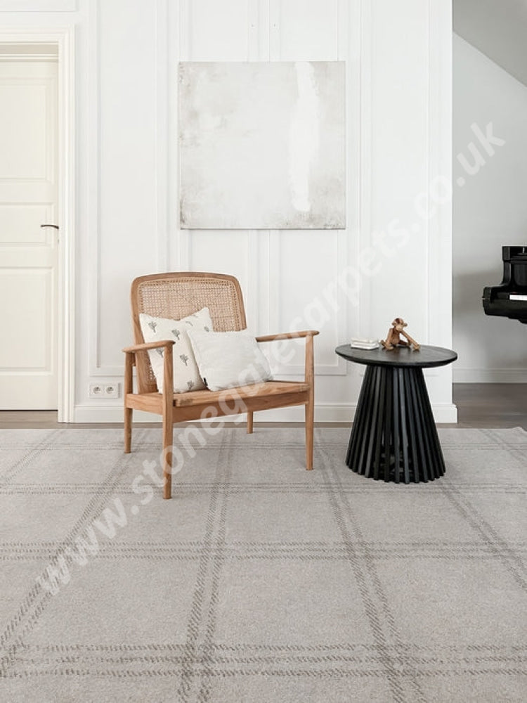 Agnella Rugs House Loves Calisia GRID PRIME Sand - 100% New Zealand Wool - Free Delivery