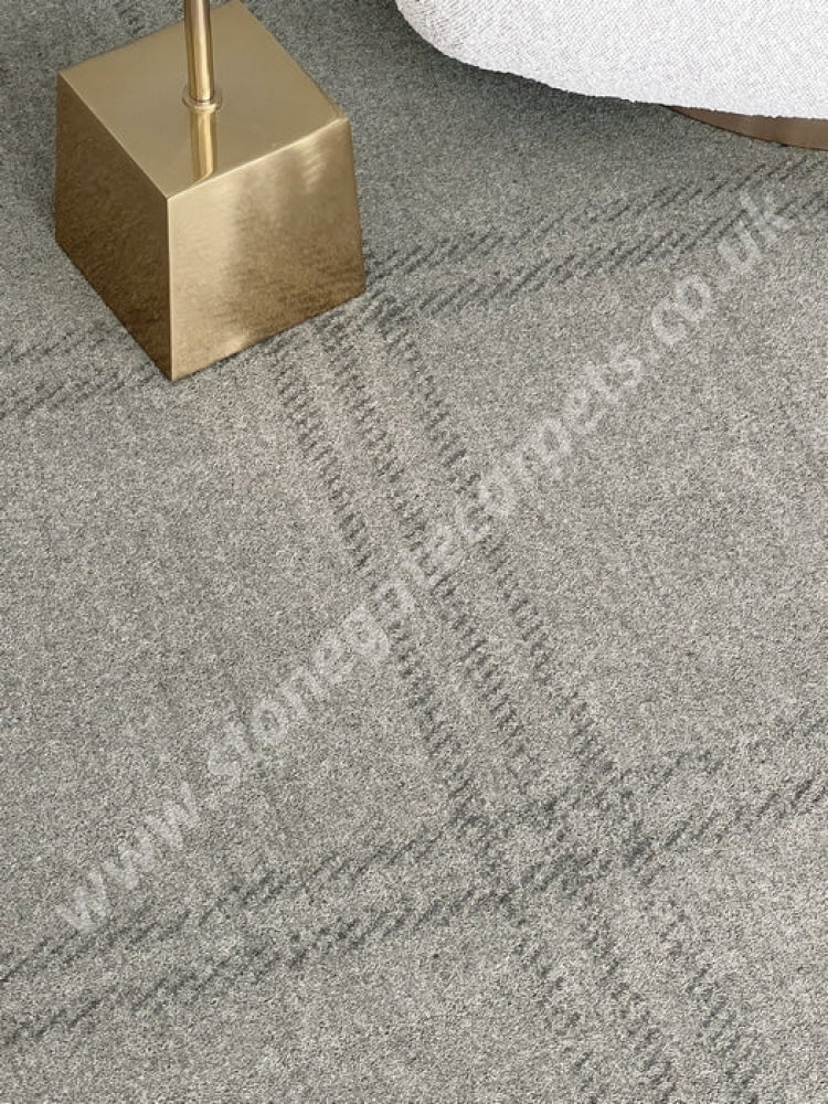Agnella Rugs House Loves Calisia GRID PRIME Grey - 100% New Zealand Wool - Free Delivery