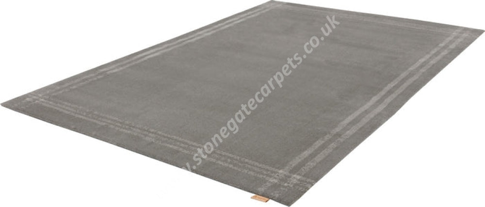 Agnella Rugs House Loves Calisia GRID RIM Anthracite - 100% New Zealand Wool - Free Delivery