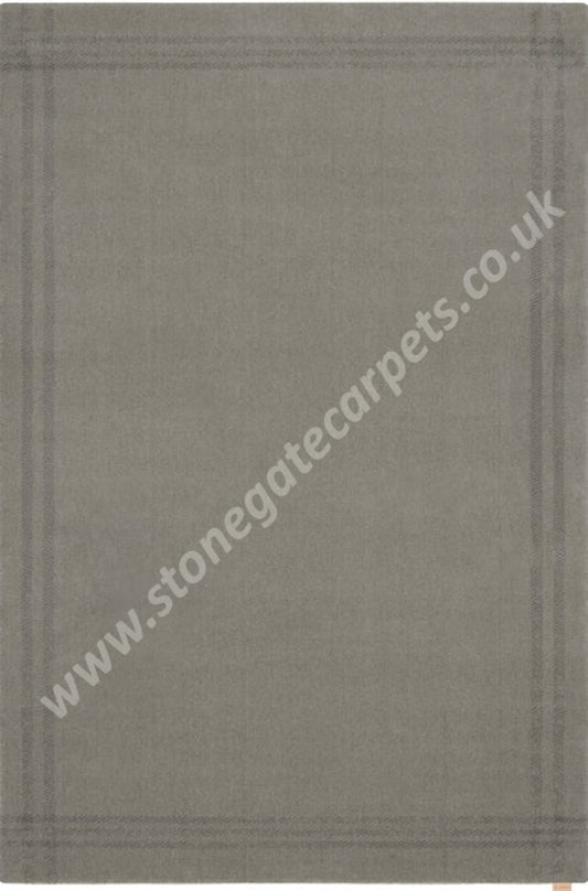 Agnella Rugs House Loves Calisia GRID RIM Grey- 100% New Zealand Wool - Free Delivery
