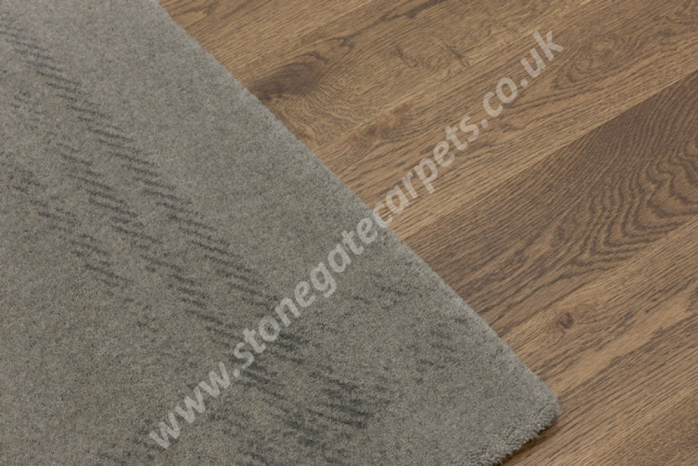 Agnella Rugs House Loves Calisia GRID RIM Grey- 100% New Zealand Wool - Free Delivery