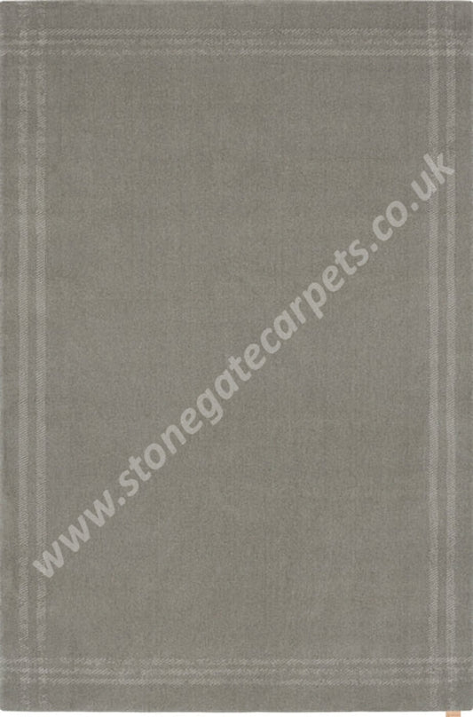 Agnella Rugs House Loves Calisia GRID RIM Taupe - 100% New Zealand Wool - Free Delivery