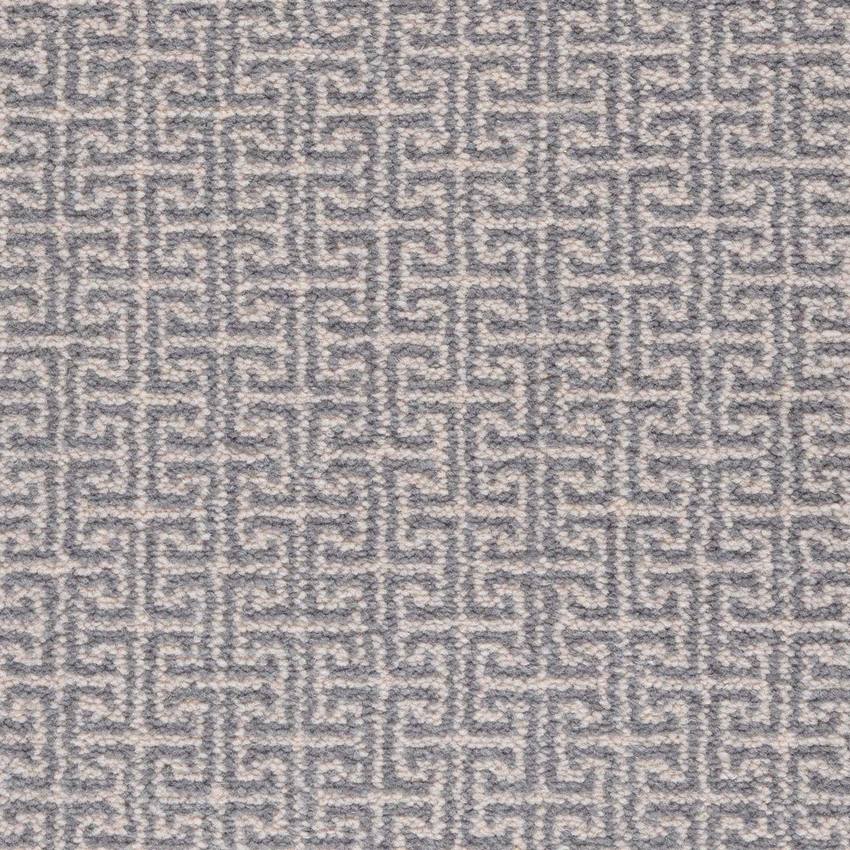 Axminster Carpets Modern Classics Geometric Key - Chroma Silver / Khaki / Sage
