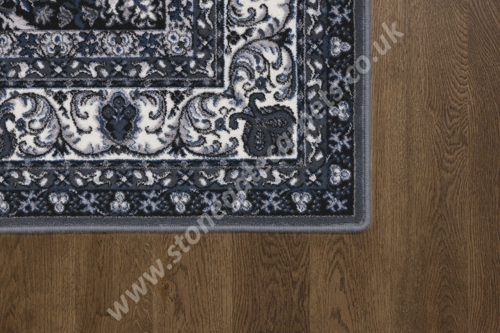 Agnella Rugs Isfahan ALMAS Dark Grey - 100% New Zealand Wool - Free Delivery