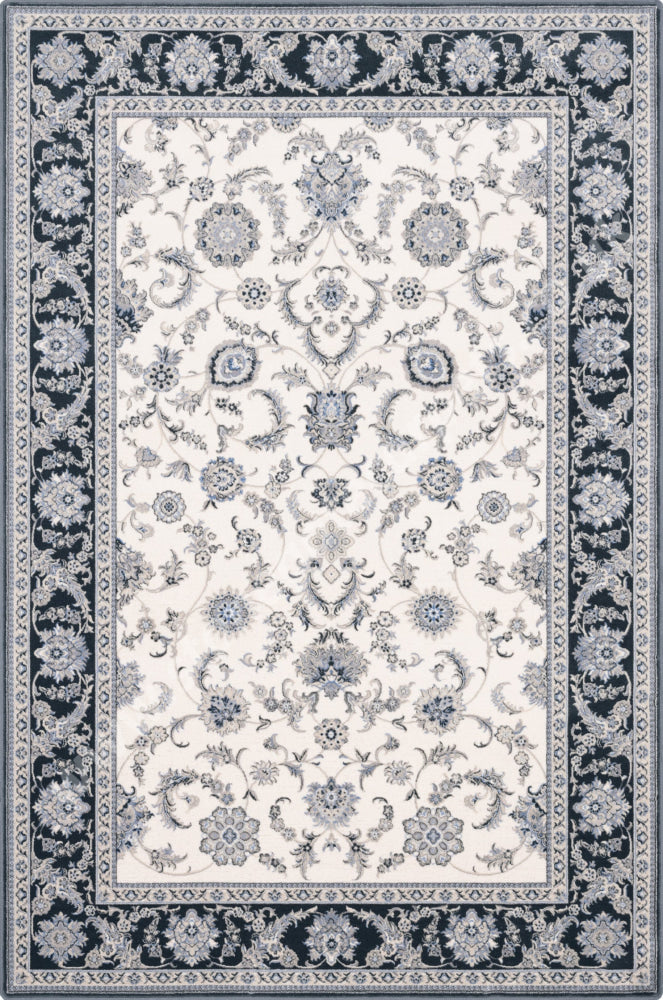 Agnella Rugs Isfahan ANAFI Polar White - 100% New Zealand Wool - Free Delivery