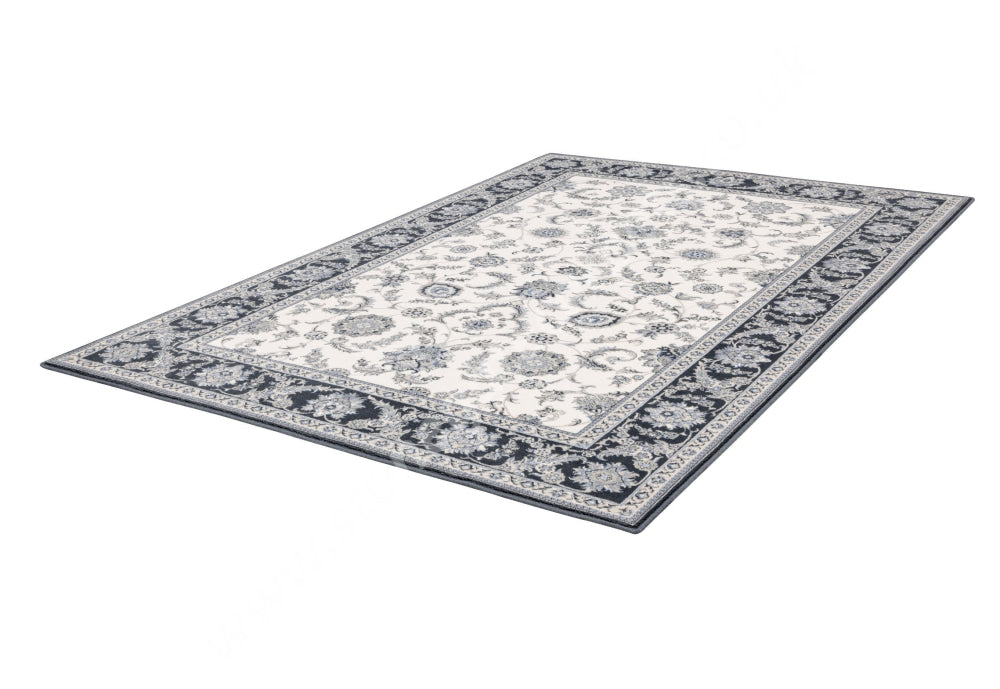 Agnella Rugs Isfahan ANAFI Polar White - 100% New Zealand Wool - Free Delivery
