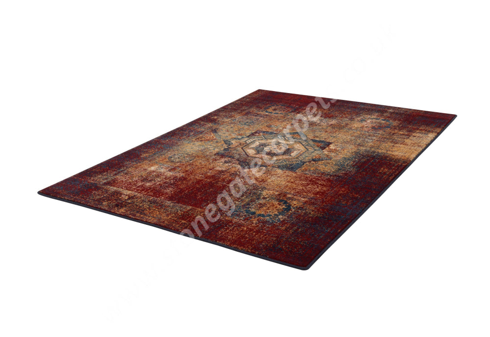 Agnella Rugs Isfahan BASZRA Dark Red - 100% New Zealand Wool - Free Delivery