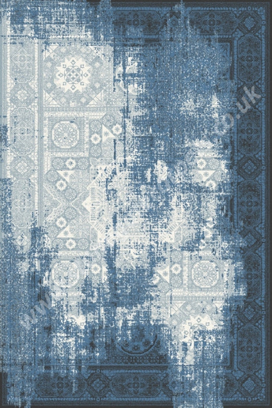 Agnella Rugs Isfahan LIAVOTTI Blue - 100% New Zealand Wool - Free Delivery