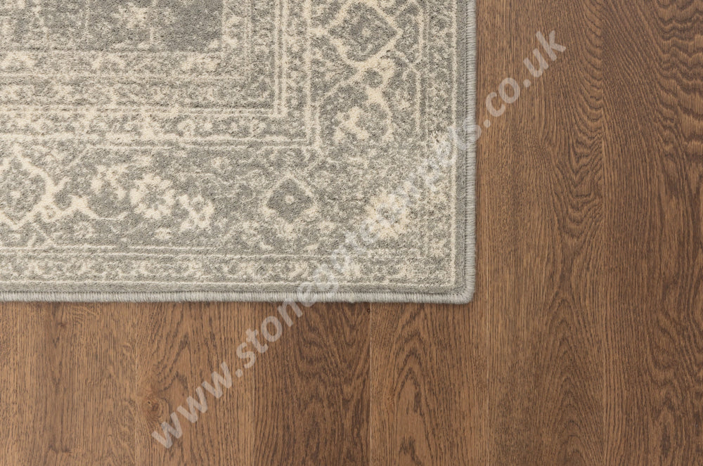 Agnella Rugs Isfahan LURIETA Light Grey - 100% Undyed New Zealand Wool - Free Delivery