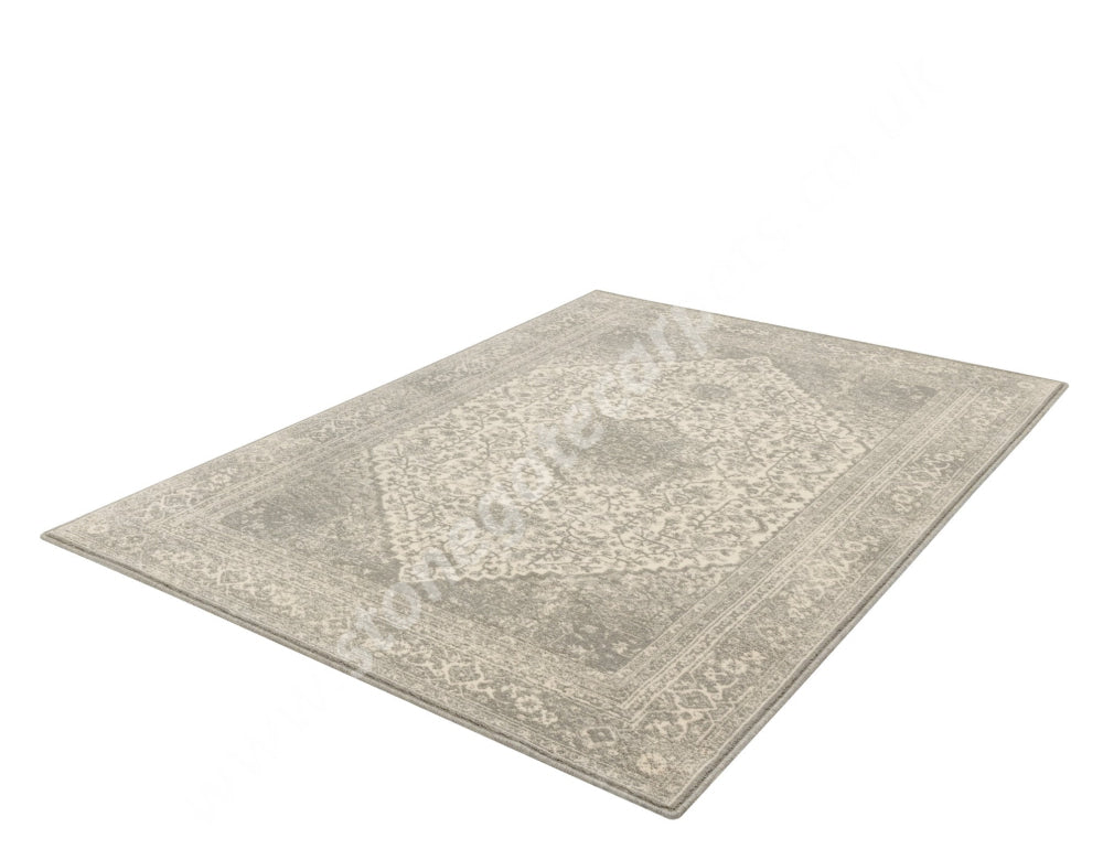 Agnella Rugs Isfahan LURIETA Light Grey - 100% Undyed New Zealand Wool - Free Delivery