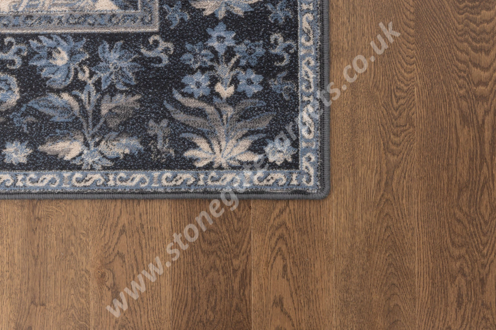 Agnella Rugs Isfahan OLANDIA Blue - 100% New Zealand Wool - Free Delivery