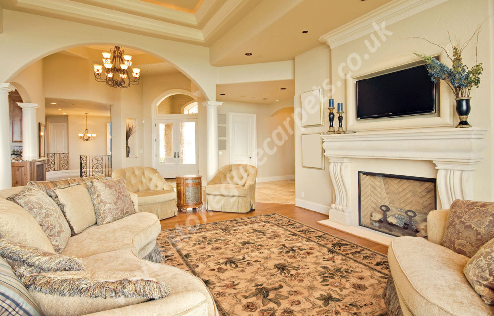 Agnella Rugs Isfahan OLANDIA Sahara - 100% New Zealand Wool - Free Delivery