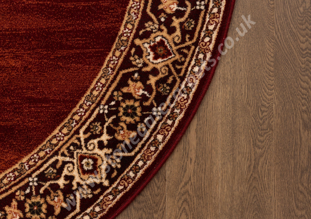 Agnella Rugs Isfahan URIASZ Ruby Circle - 100% New Zealand Wool - Free Delivery