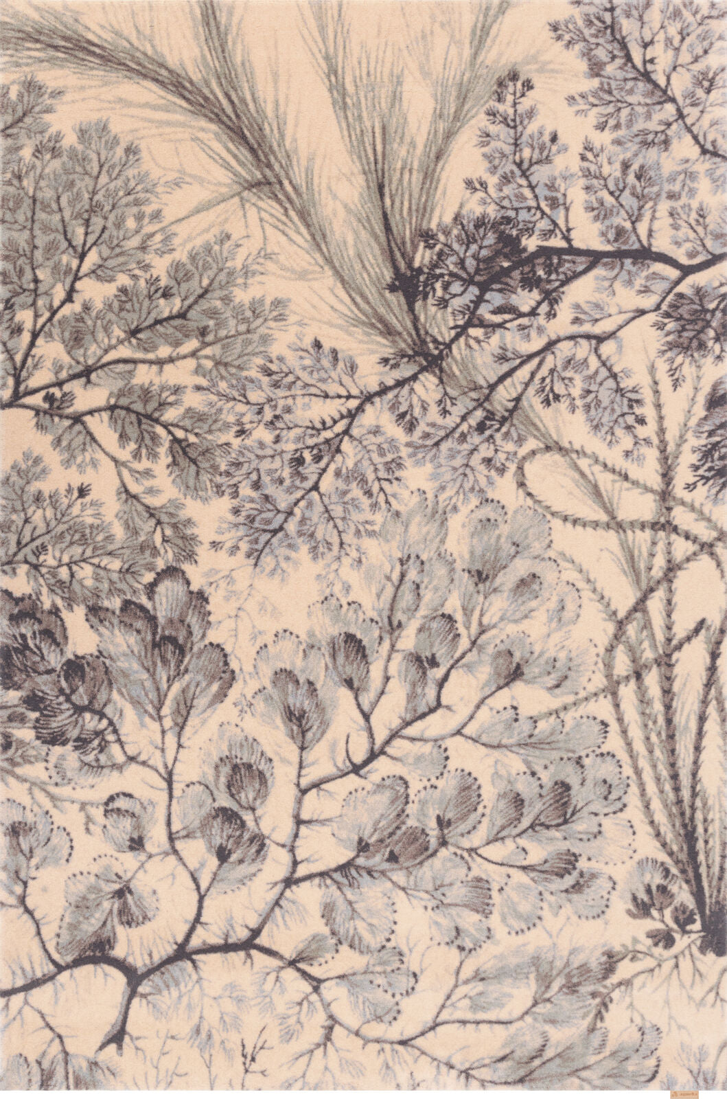 Agnella Rugs Design Discoveries V&A Collection KELP Mint (Calisia Quality) - Free Delivery