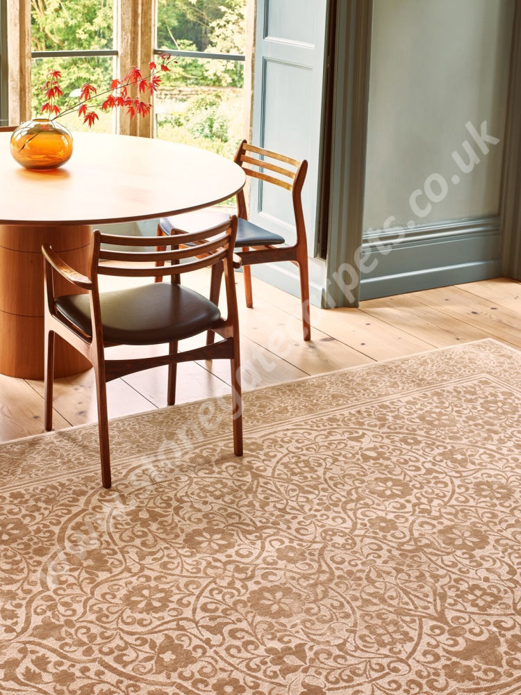 Agnella Rugs Design Discoveries V&A Collection LUMINA Dark Beige (Regius Quality)  - Free Delivery