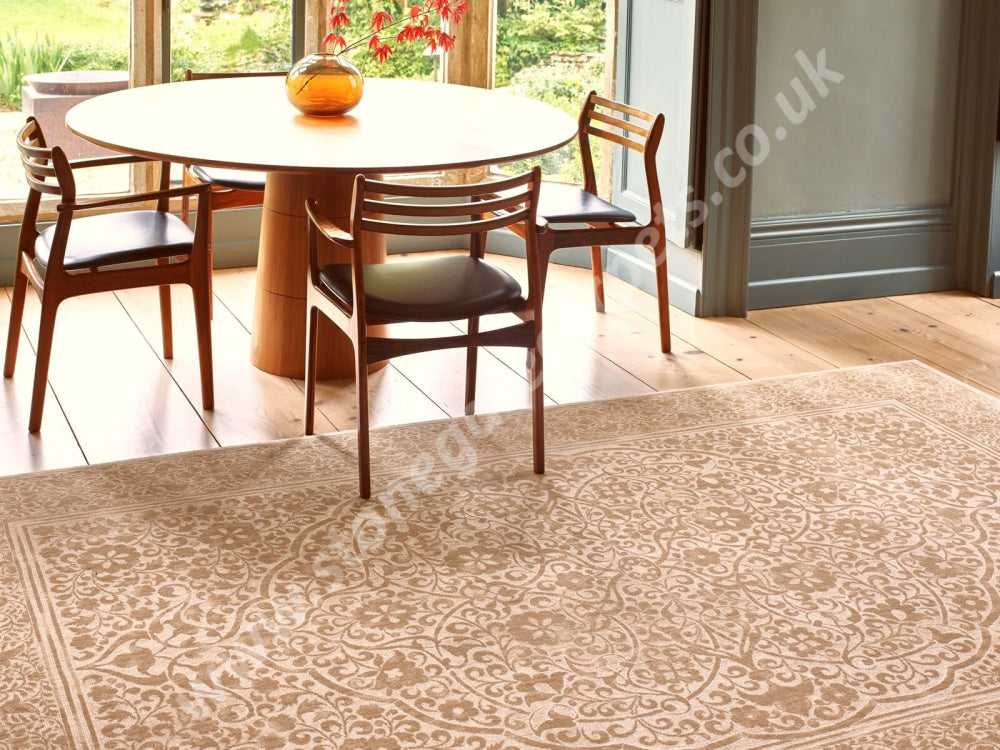 Agnella Rugs Design Discoveries V&A Collection LUMINA Dark Beige (Regius Quality)  - Free Delivery