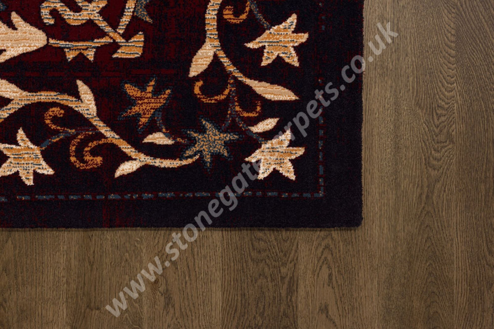 Agnella Rugs Design Discoveries V&A Collection MARASH Dark Red (Regius Quality) - Free Delivery