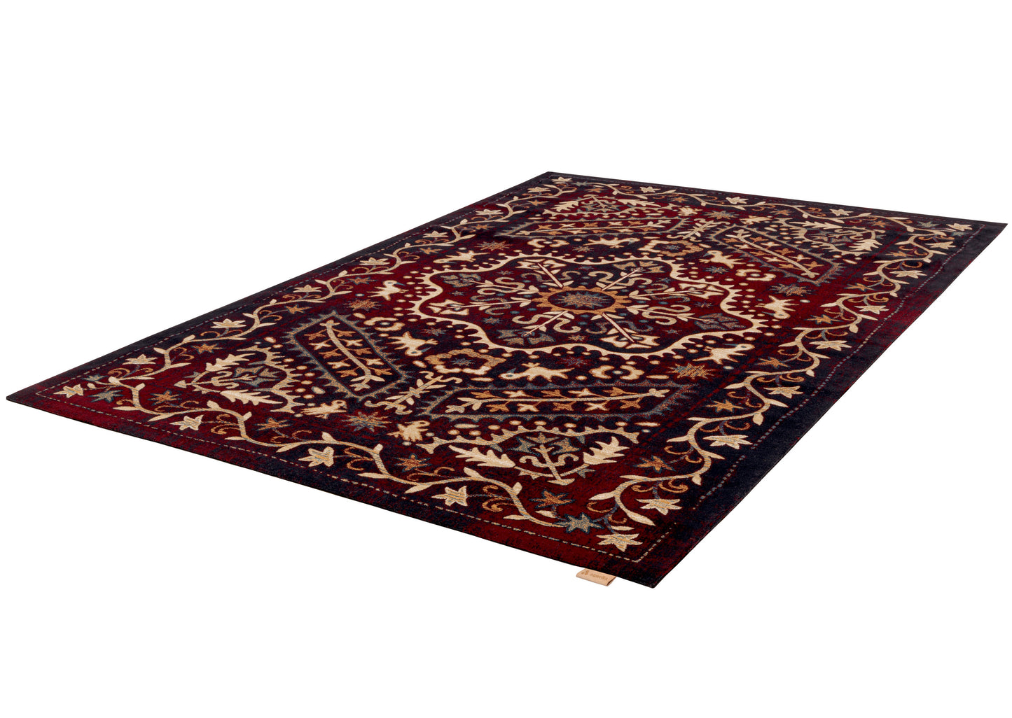 Agnella Rugs Design Discoveries V&A Collection MARASH Dark Red - Free Delivery