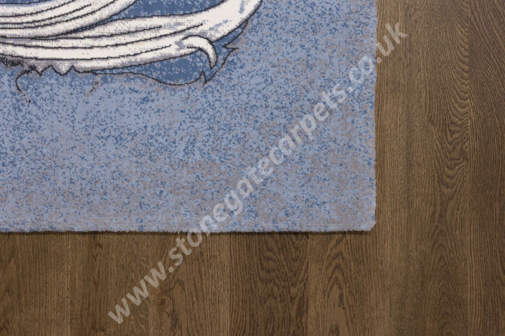 Agnella Rugs Design Discoveries V&A Collection MAWSON Blue (Regius Quality) - Free Delivery