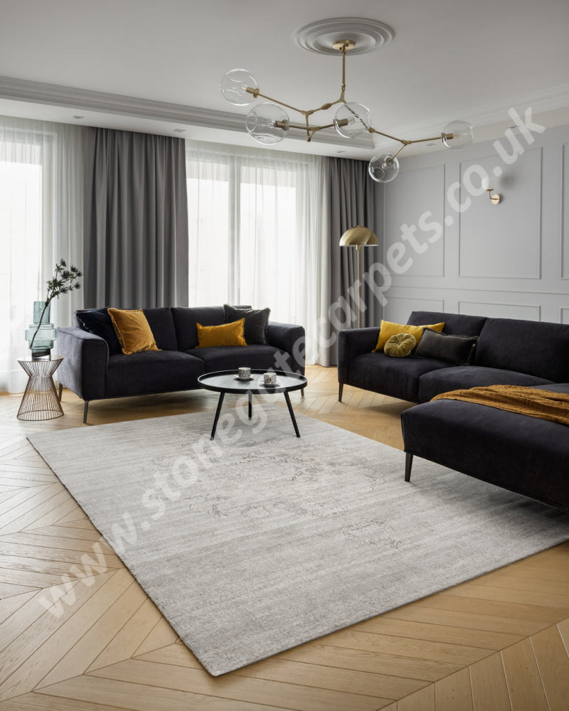 Agnella Rugs Calisia MADISON Grey - 100% New Zealand Wool - Free Delivery