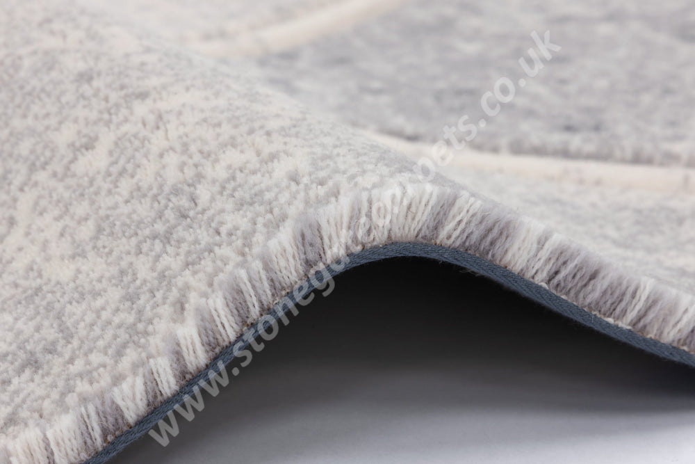 Agnella Rugs Opal KRUH Grey - Cut Pile with Carving - 100%  New Zealand Wool - Free Delivery
