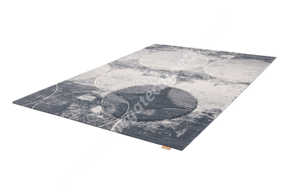 Agnella Rugs Opal KRUH Grey - Cut Pile with Carving - 100%  New Zealand Wool - Free Delivery