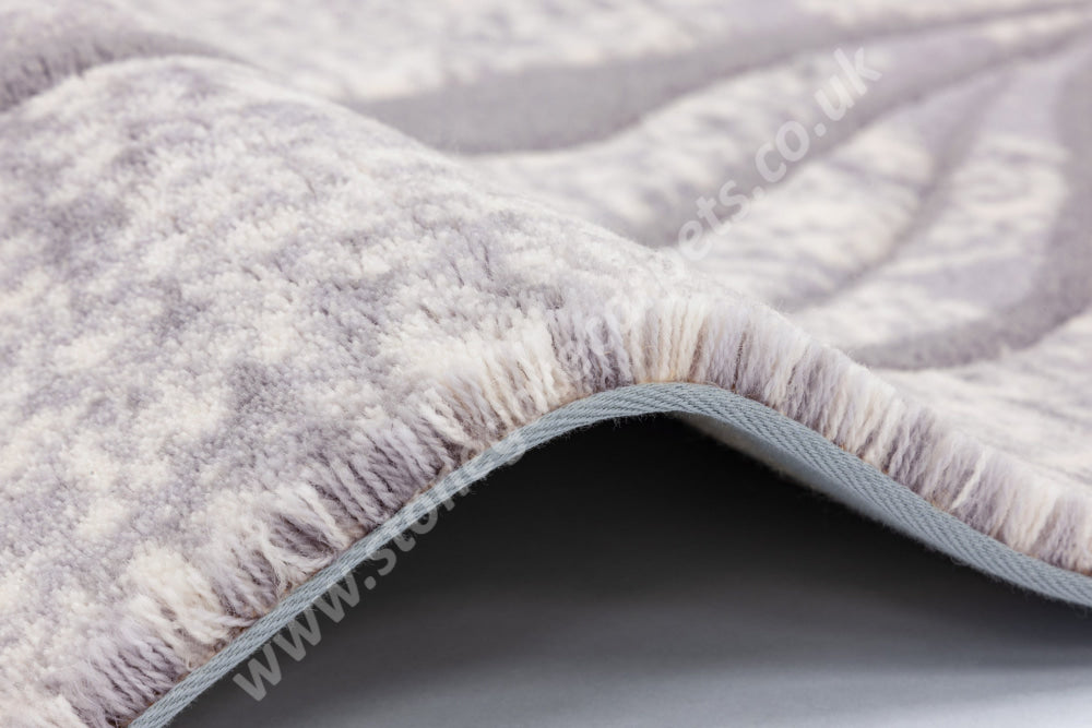 Agnella Rugs Opal OFELO Grey - Cut Pile with Carving - 100%  New Zealand Wool - Free Delivery