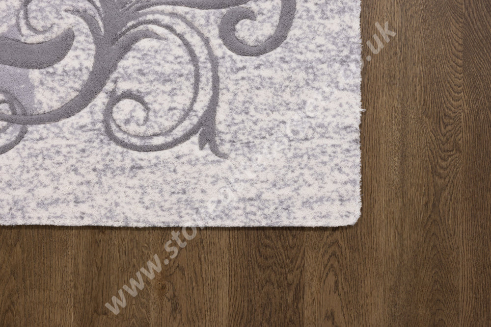 Agnella Rugs Opal OFELO Grey - Cut Pile with Carving - 100%  New Zealand Wool - Free Delivery