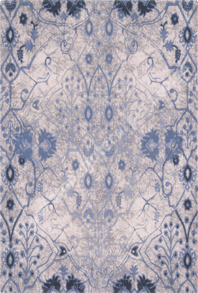 Agnella Rugs Opal PABLA Blue - Cut Pile with Carving - 100%  New Zealand Wool - Free Delivery