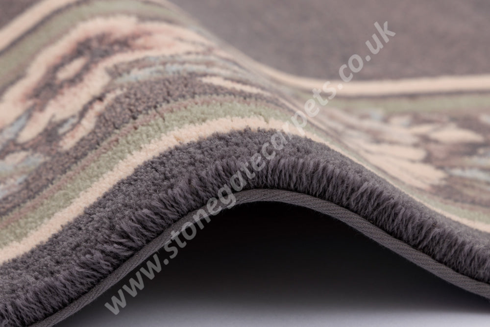 Agnella Rugs Design Discoveries V&A Collection PEONY Heather (Agnus Quality) - 100% New Zealand Wool - Free Delivery