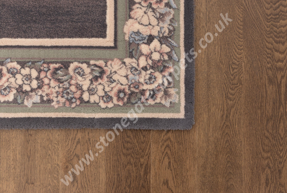 Agnella Rugs Design Discoveries V&A Collection PEONY Heather (Agnus Quality) - 100% New Zealand Wool - Free Delivery