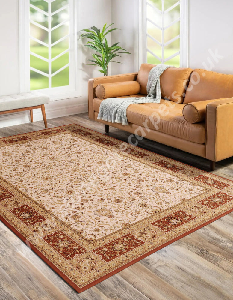 Agnella Rugs Regius OSKAR Cream - 100% Cut Pile New Zealand Wool - Free Delivery