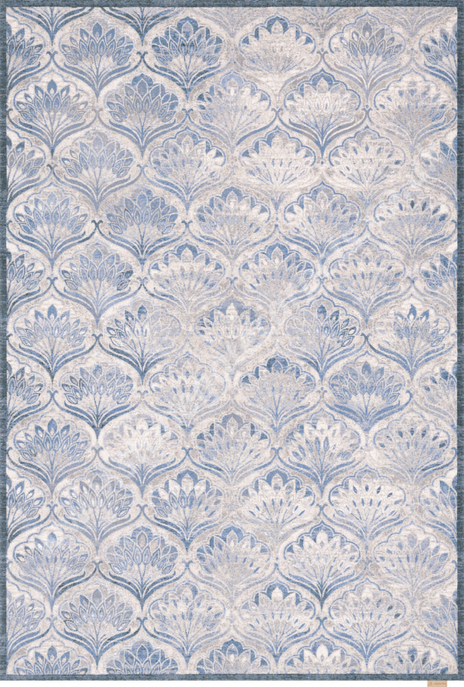 Agnella Rugs Regius MAISIE Blue - 100% Cut Pile New Zealand Wool - Free Delivery