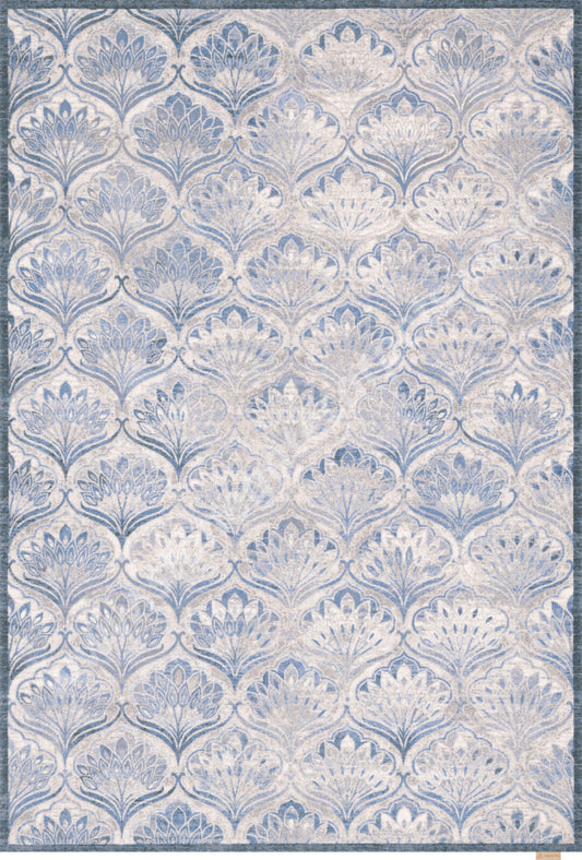 Agnella Rugs Regius MAISIE Blue - 100% Cut Pile New Zealand Wool - Free Delivery