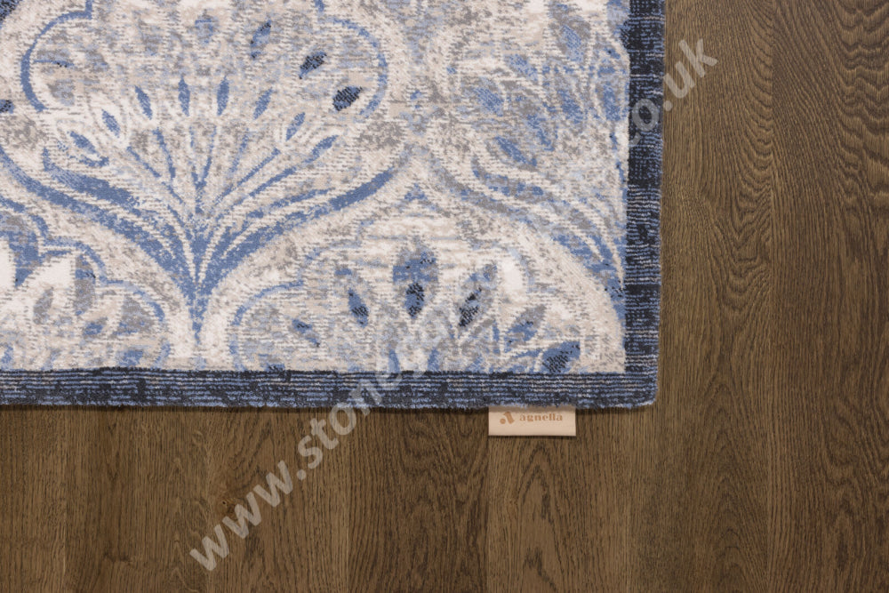 Agnella Rugs Regius MAISIE Blue - 100% Cut Pile New Zealand Wool - Free Delivery