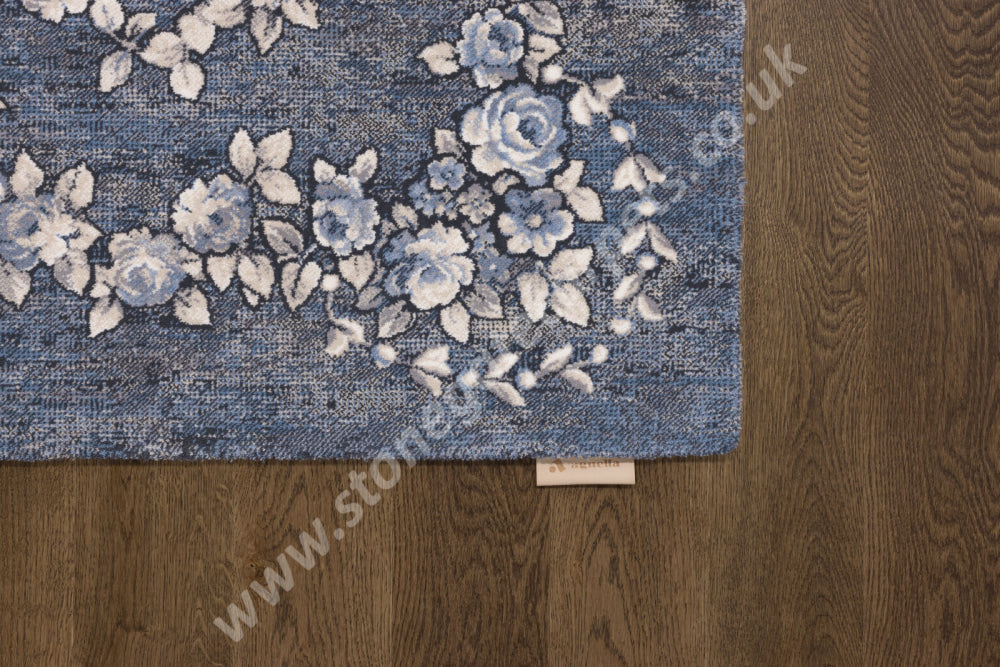 Agnella Rugs Regius ROZO Blue - 100% Cut Pile New Zealand Wool - Free Delivery