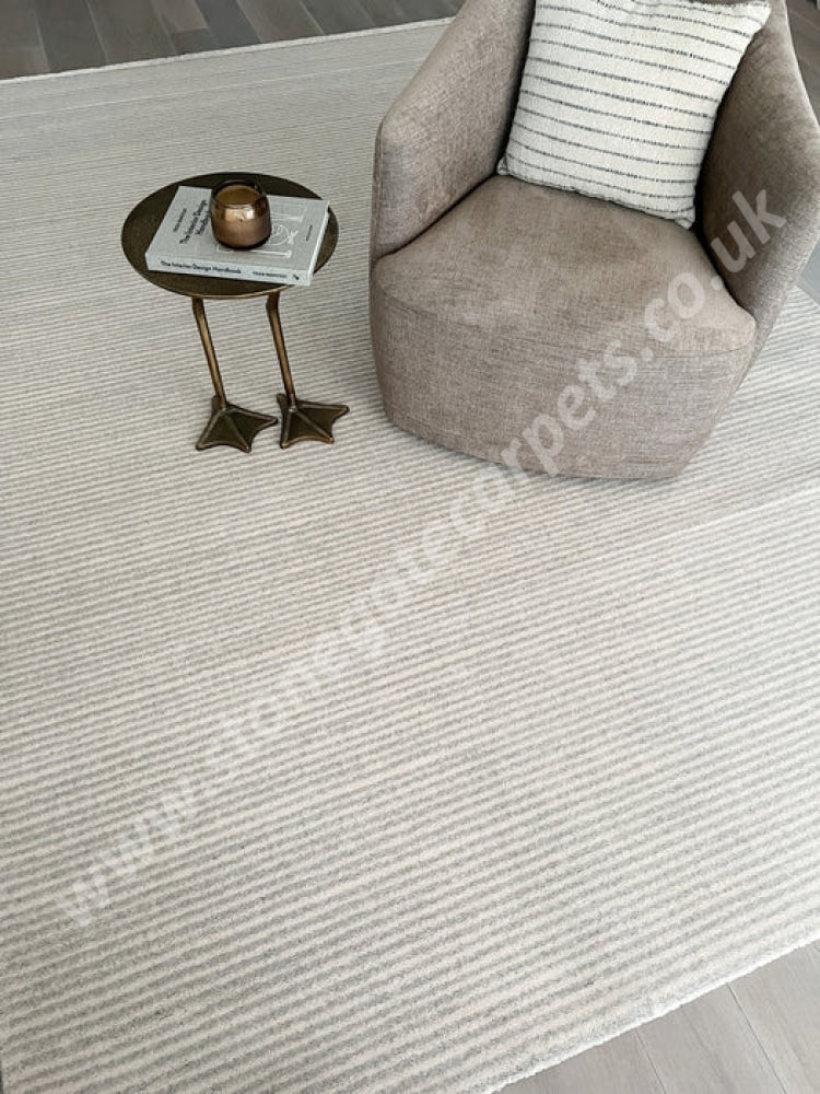 Agnella Rugs House Loves Calisia RIBS Beige - 100% New Zealand Wool - Free Delivery