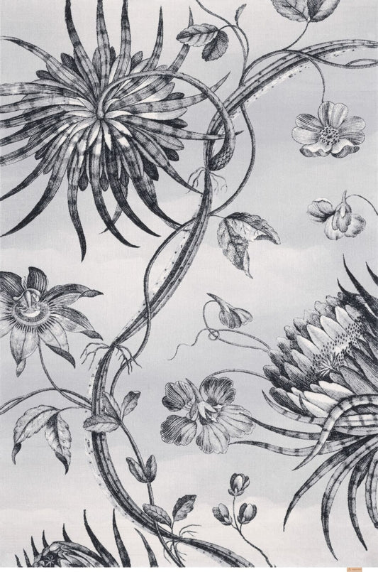 Agnella Rugs Design Discoveries V&A Collection TALWIN Grey (Calisia Quality) - Free Delivery