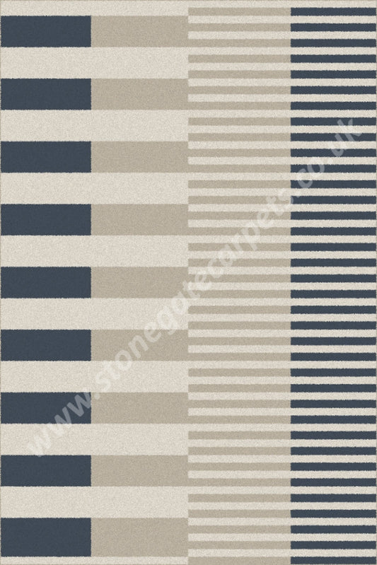 Agnella Rugs Ballata TOKATO Navy Blue - 80% Wool 20% Nylon - Free Delivery