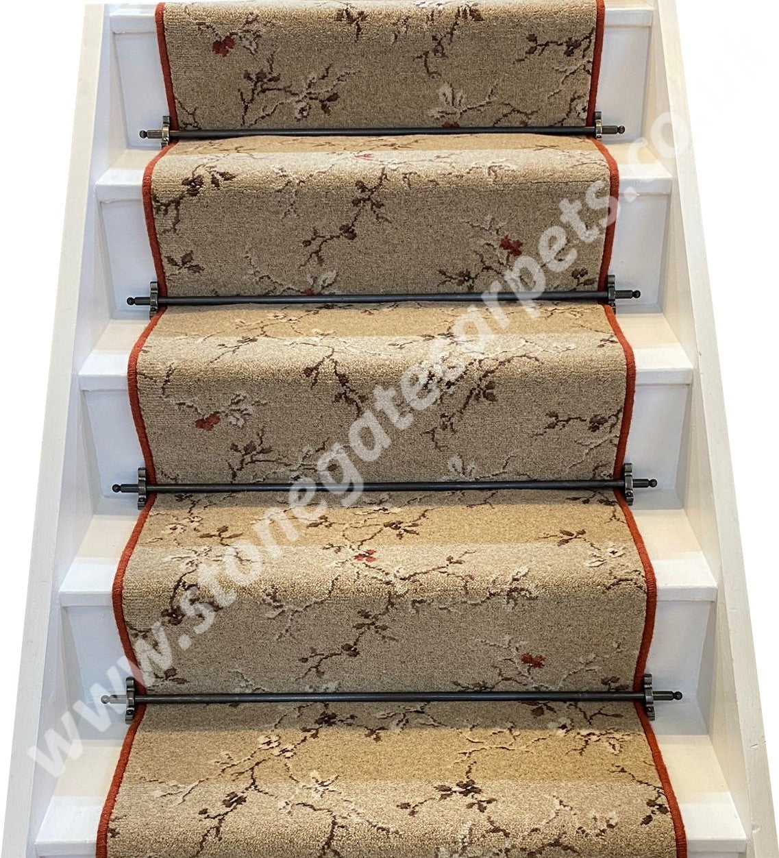 Ulster Carpets Blossom Camelia Stair Runner with choice of overlocking colour (per linear metre)