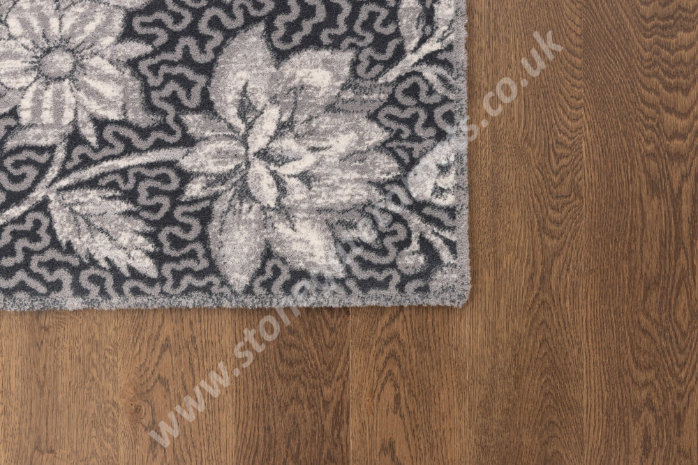 Agnella Rugs Design Discoveries V&A Collection VERSAILLE Graphite (Agnus Quality) - 100% New Zealand Wool - Free Delivery