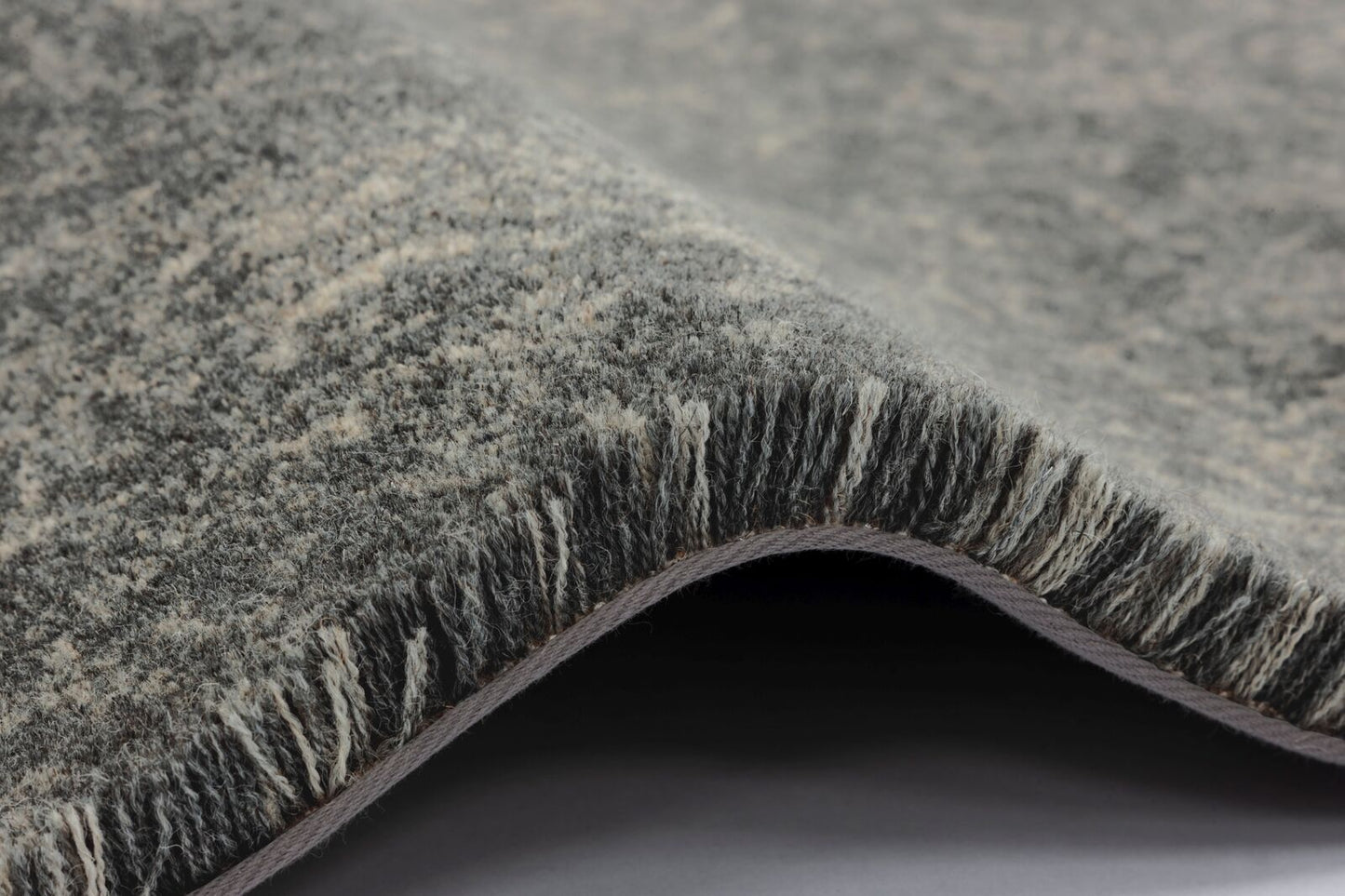 Agnella Rugs House Loves Calisia VINTAGE Bell Graphite - 100% Undyed New Zealand Wool - Free Delivery